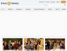 Tablet Screenshot of bnaiisraelcong.org